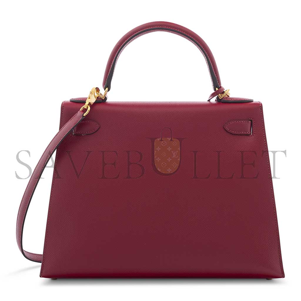 H**mes master a rouge garance epsom leather sellier kelly 28 with gold hardware (28*22*10cm)